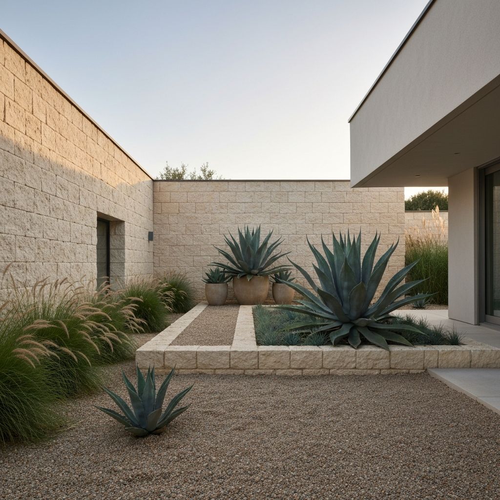 Limestone Courtyard, Madrona, Seattle WA